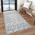 KUTA 3x5 Grey Boho Area Rug for Living Room and Kitchen Use