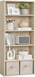 VASAGLE Custos Collection 5-Tier Bookshelf - Space-Saving Open Storage