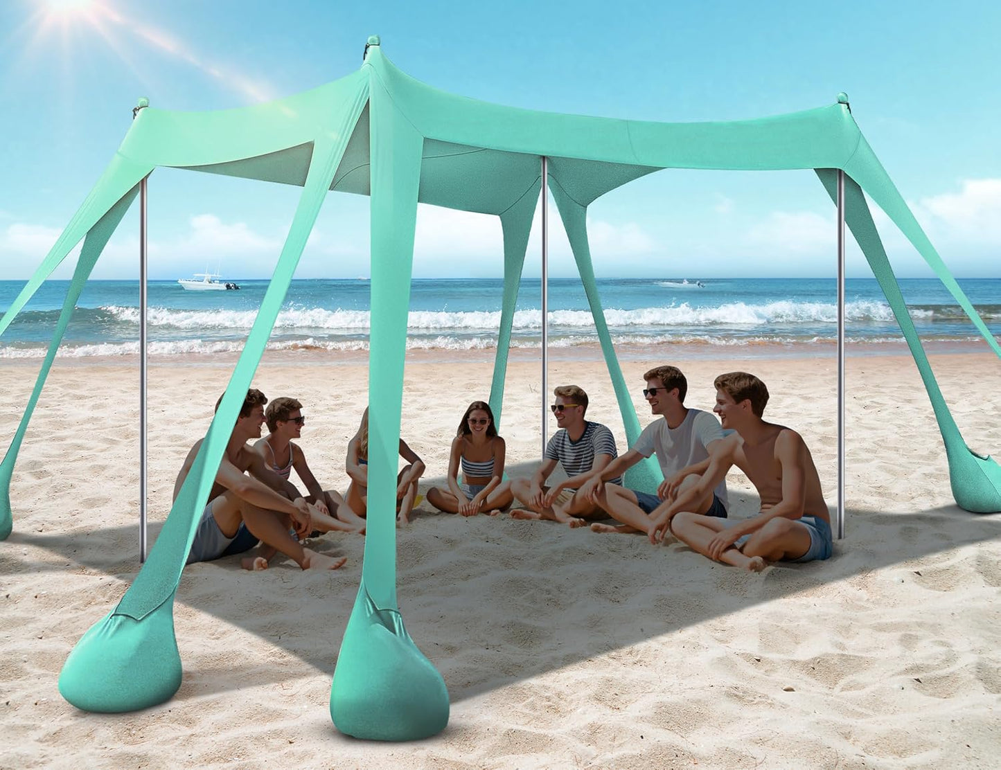 Rengue Beach Tent Canopy with UPF50+ UV Protection for Fun