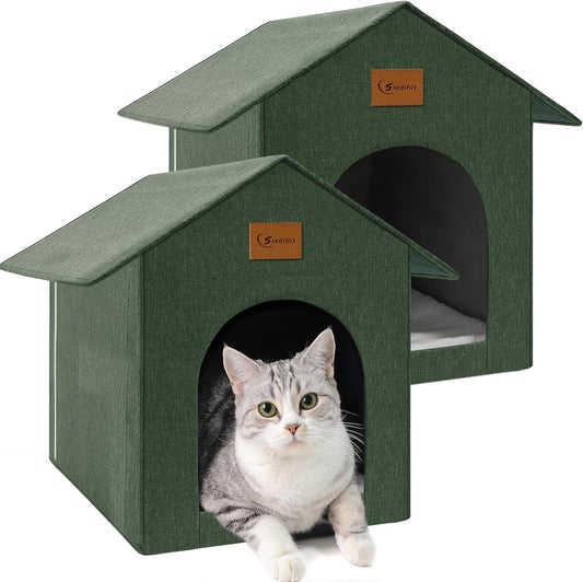 Outdoor Cat House Feral Cat Shelter for All Seasons Comfort