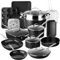 Granitestone Ceraluxe 20 Pc Ceramic Cookware Set with Bakeware