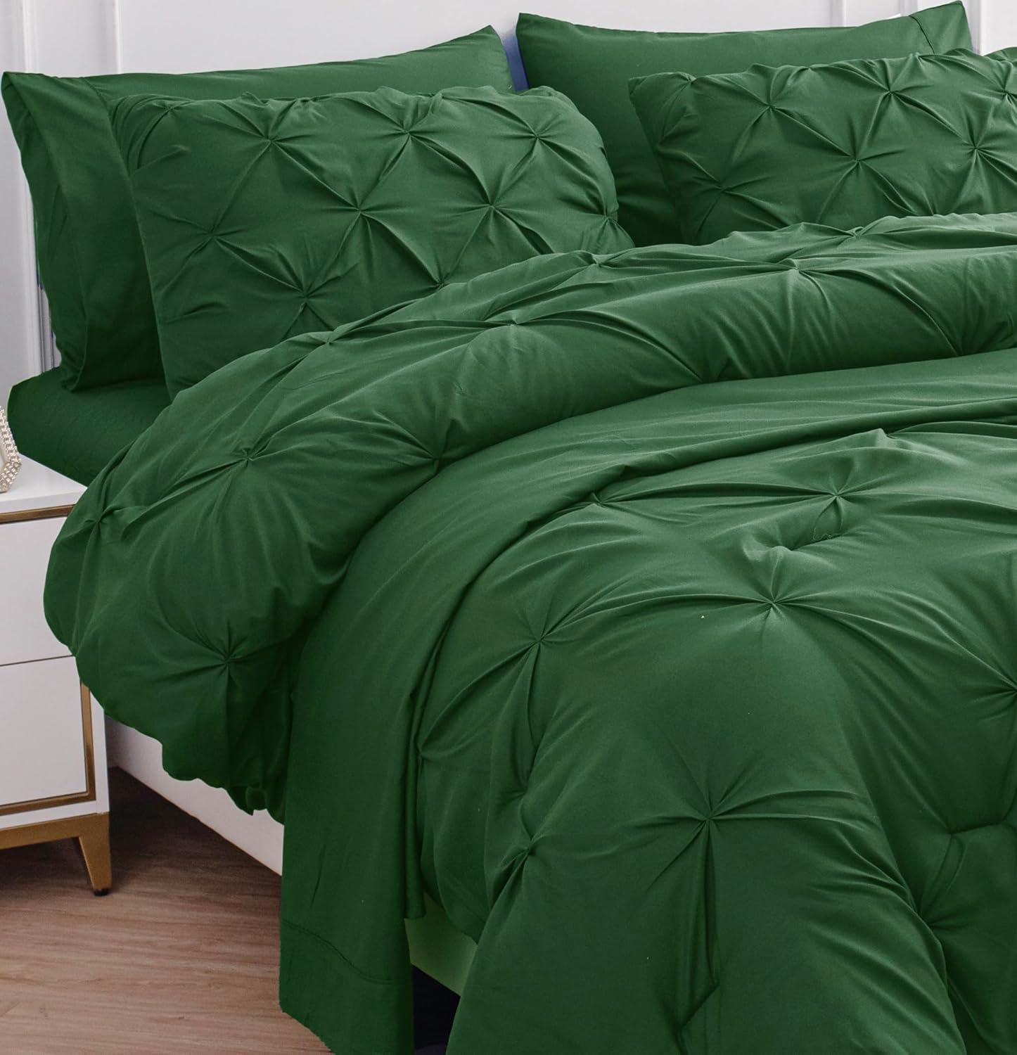 LANE LINEN King Size Comforter Set - 7 Piece Bedding Set