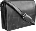 Vintage Leather Crossbody Messenger Bag for Men - Stylish Satchel