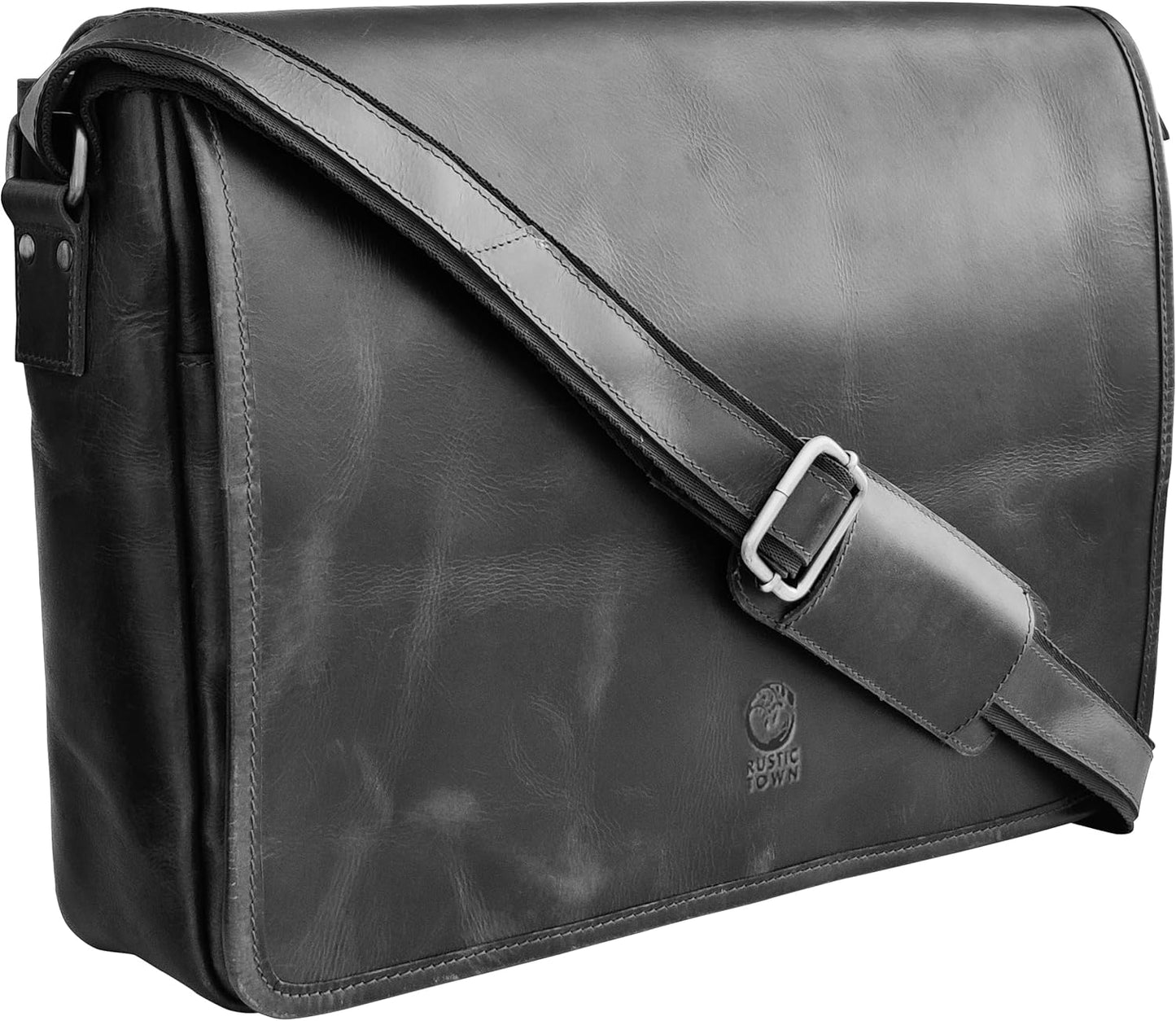 Leather Messenger Bag for Men - Vintage Crossbody Satchel