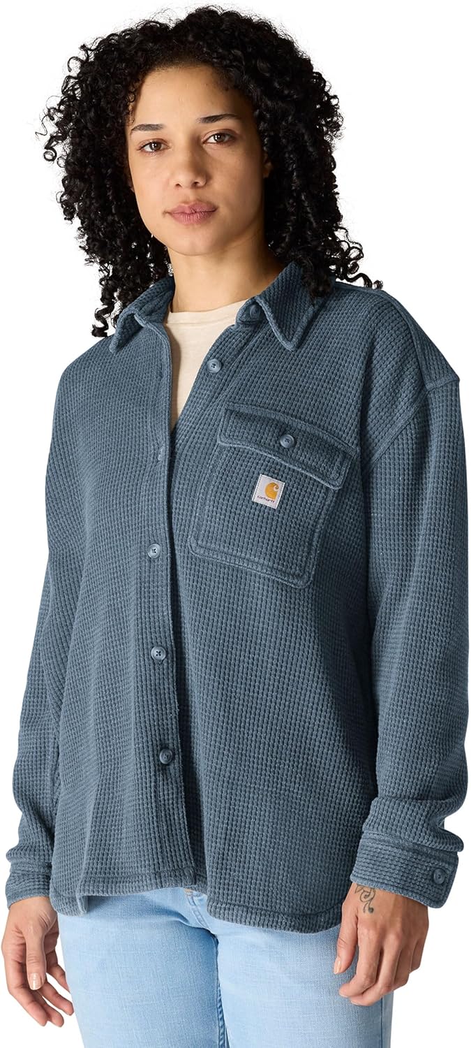 Carhartt Women's Oversized-fit Heavyweight Waffle Knit Shirt Review