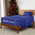 Twin XL Royal Blue Extra Deep Sheets - 3 PC Ultra Soft Set
