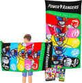 Power Rangers Kids Towel Set - Fun Bundle with Tattoos & Stickers