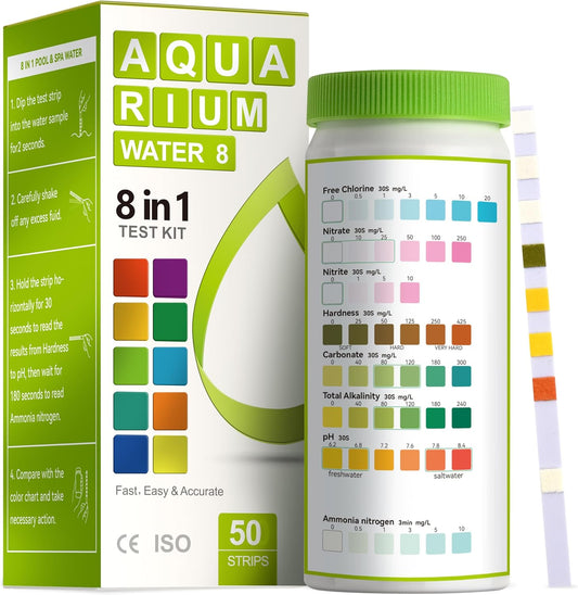 AAwipes 8-in-1 Aquarium Test Kit - Quick & Accurate Water Testing