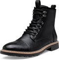 Mens Motorcycle Casual Chukka Boots for Men - Side Zipper Comfort
