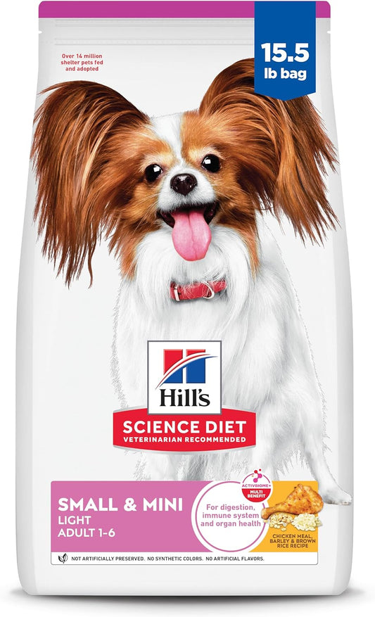 Hill's Science Diet Light Dry Dog Food for Small Breeds 15.5 lb