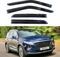 KPY Window Visor Compatible with Hyundai Santa Fe 2013-2018 - 4PC Rain