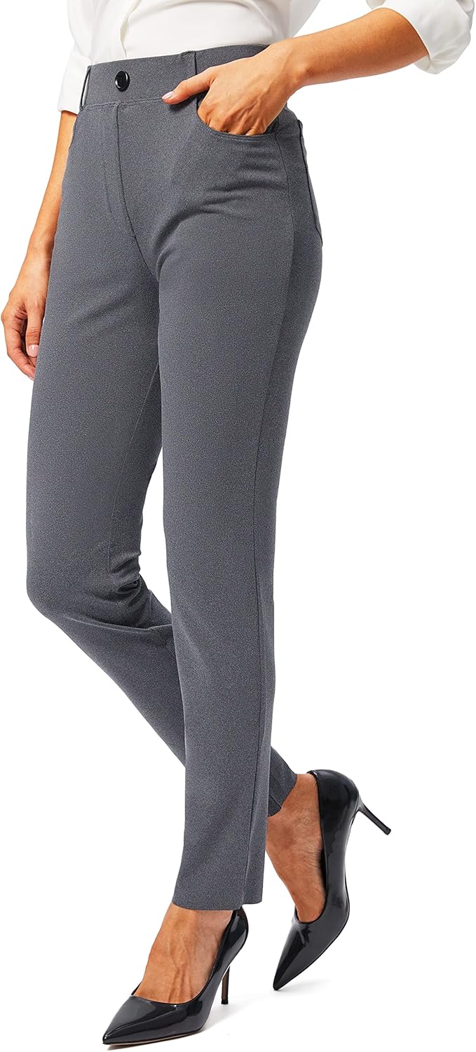 Rammus Womens Yoga Dress Pants with Pockets for Work and Casual