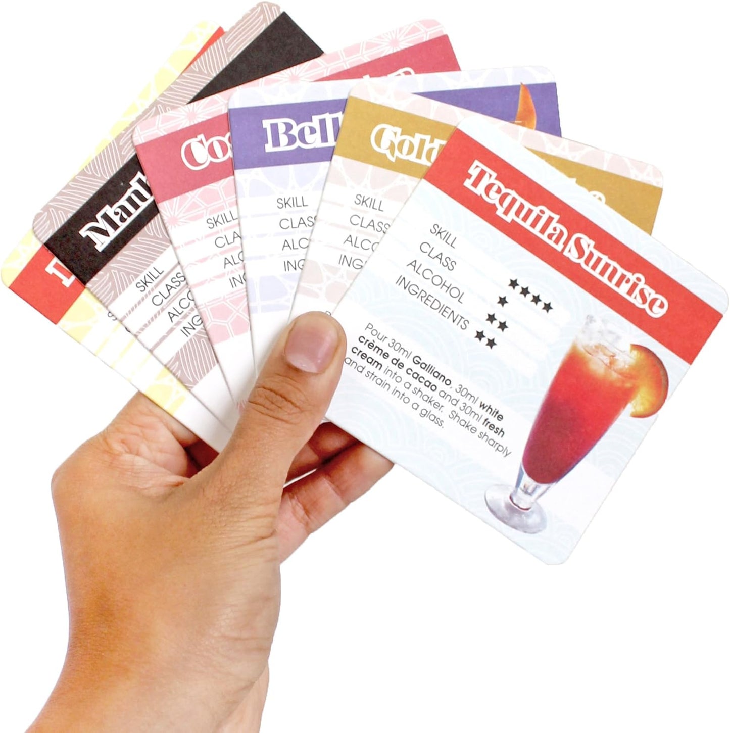 Suck UK Cocktail Recipe Drink Mats: Mixology Made Easy!