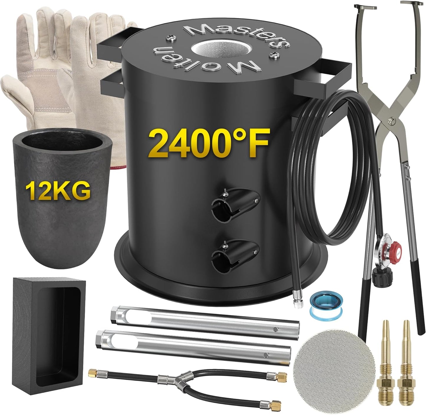 12KG Propane Metal Melting Furnace Kit for Jewelry Making