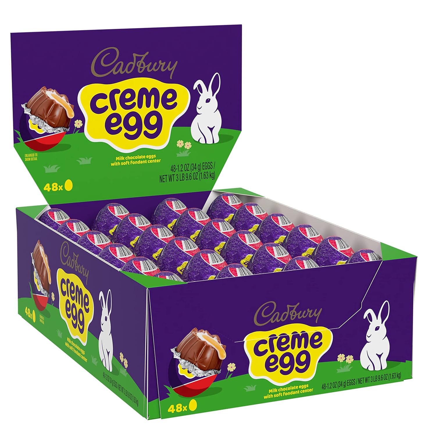 Indulge in 48 Count of CADBURY CREME EGG Milk Chocolate Treats