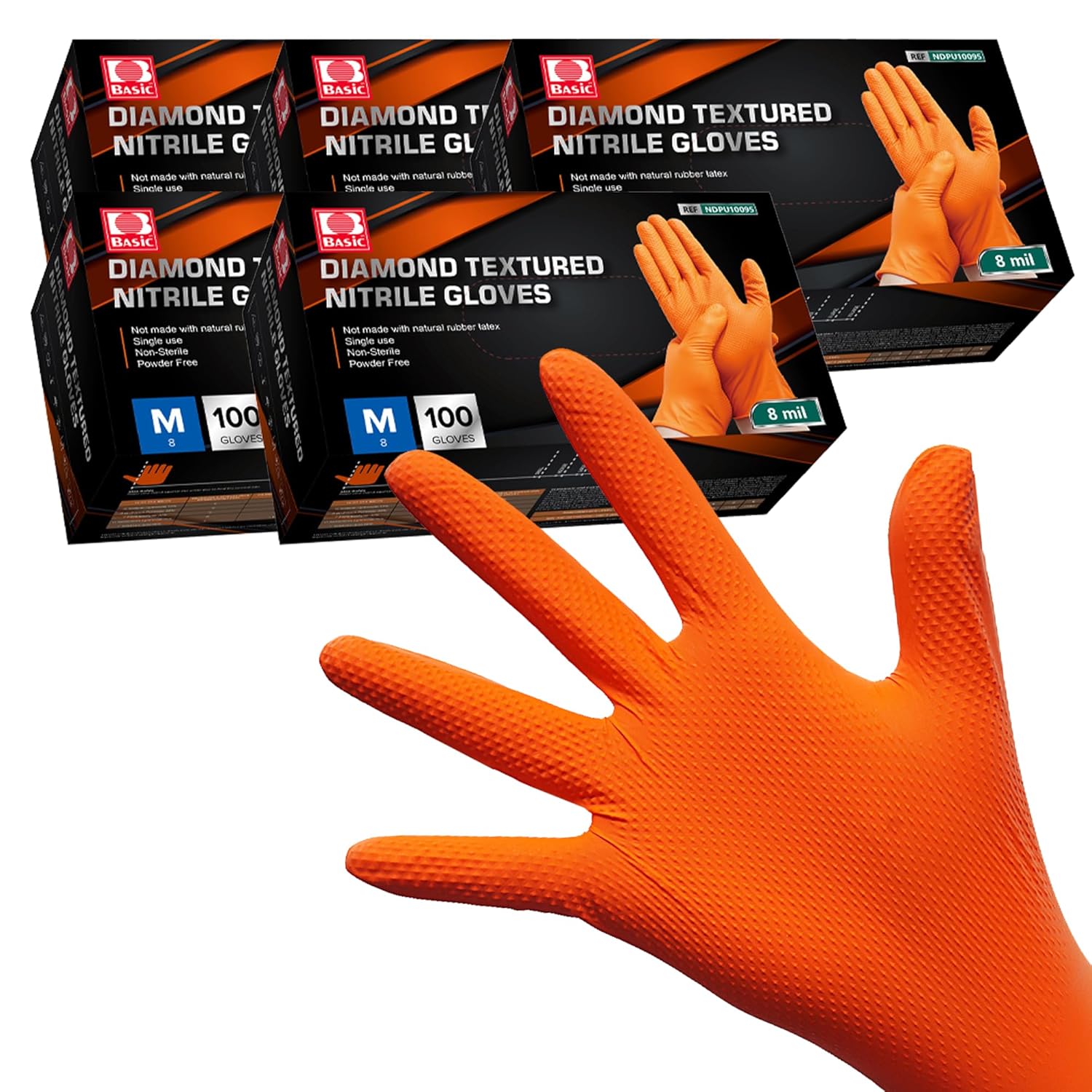Heavy Duty Nitrile Gloves for Mechanics - 8 Mil Disposable Safety