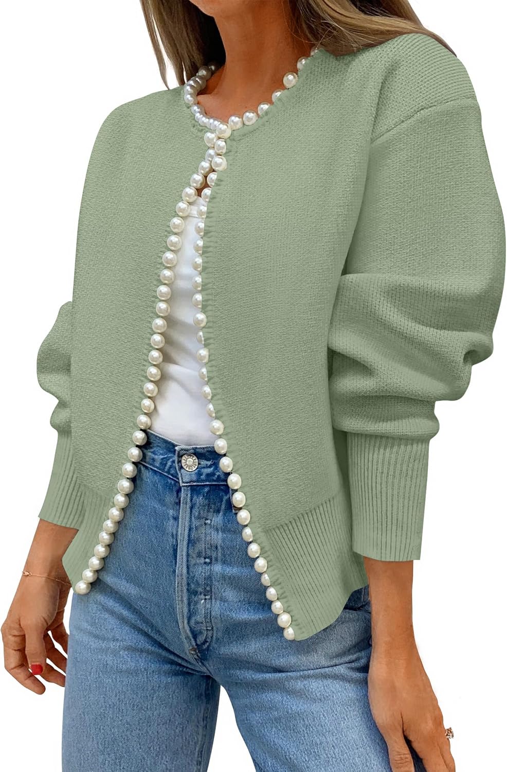 ZESICA Women's Open Front Cardigan Sweater for Fall Fashion