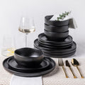 Ceramic Dinnerware Set for 4, 12 Pieces - Handcrafted Porcelain