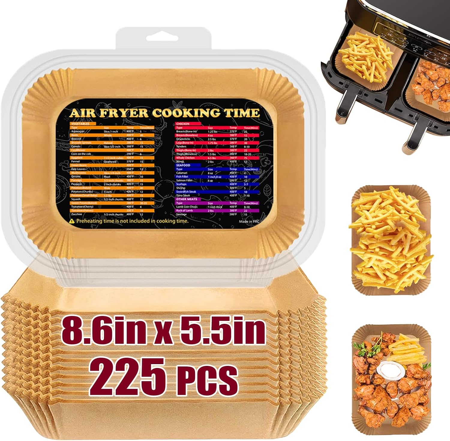 Stop Scrubbing! ZOWVAAM Air Fryer Liners - Easy Cleanup