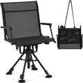 No Cushion Hunting Chair Silent Swivel - Durable Metal Frame