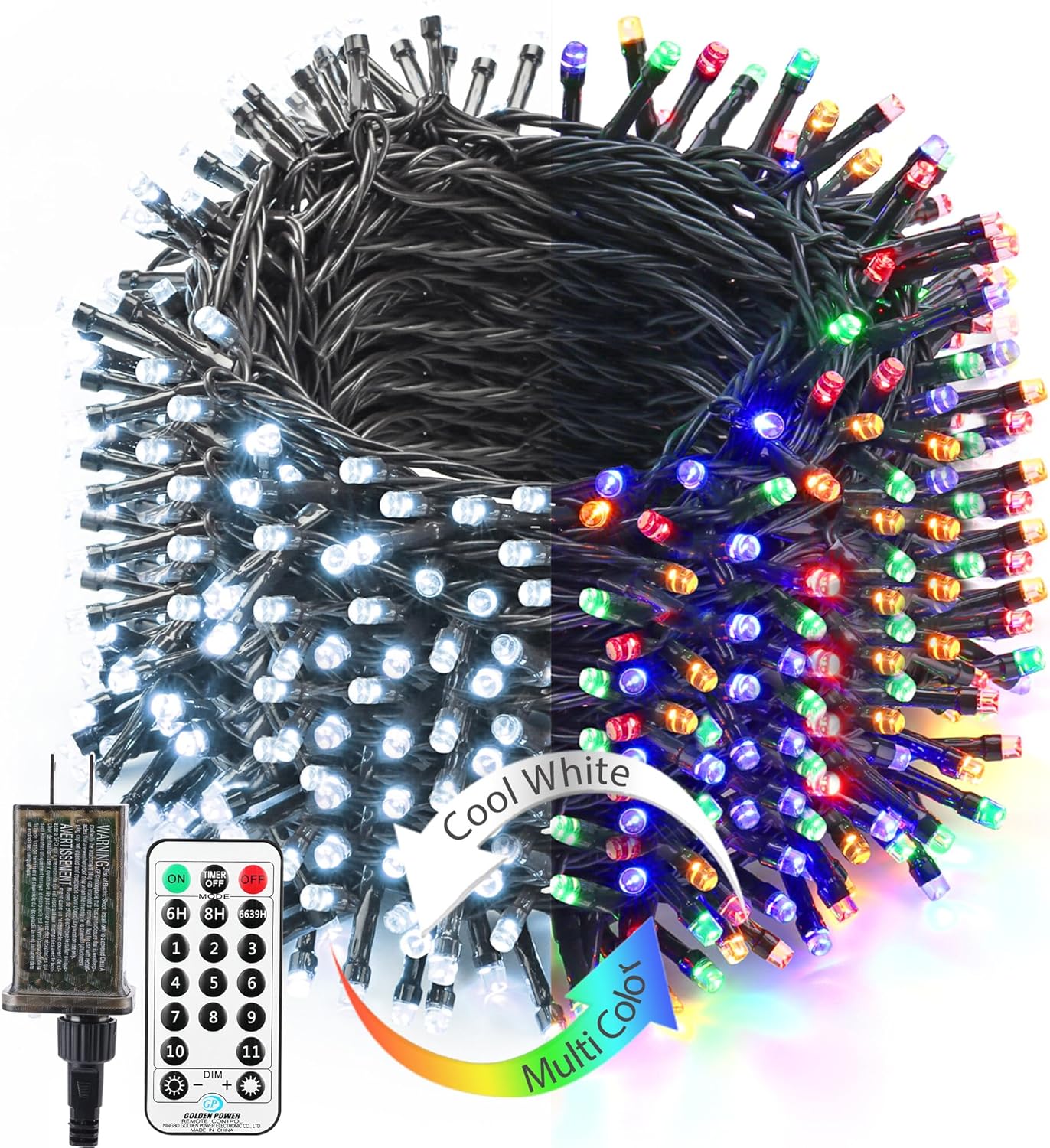 Brizled Christmas String Lights 279ft 800 LED Color Changing