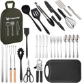 Camping Cooking Essentials Utensils Set - Complete 30-Piece Kit