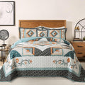 Cotton Quilts Queen Size Set - Lightweight Garden Quilt