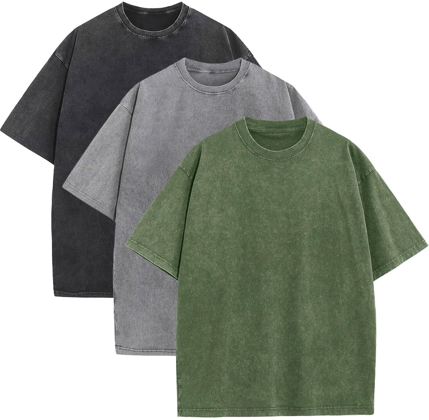 Men's Oversized Cotton T-Shirts for Casual Vintage Style