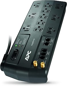 APC Surge Protector with 11 Outlets and 3020 Joules of Power