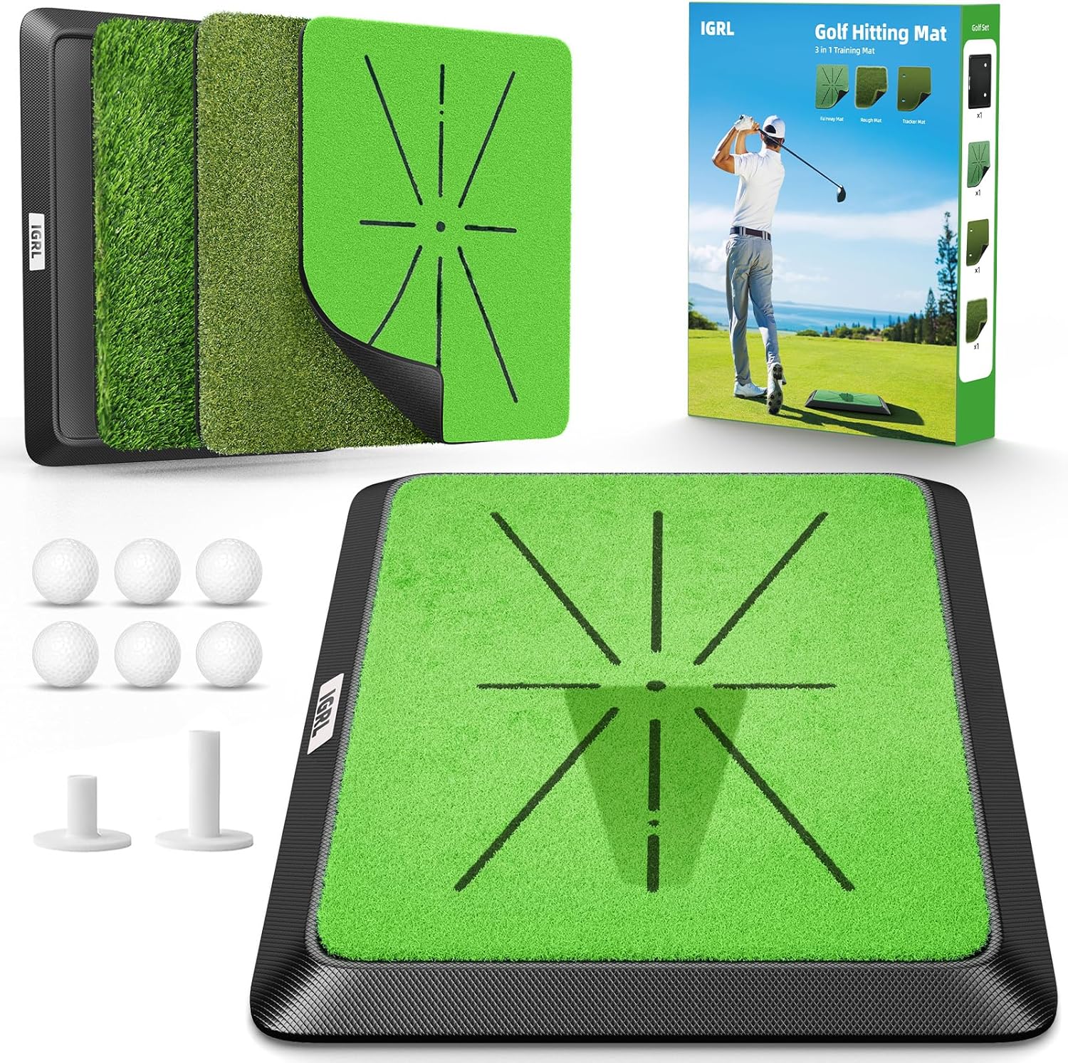 IGRL Golf Hitting Mat: Perfect Swing Feedback!