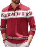 Elegant Long Sleeve Polo Sweater for Men from COOFANDY