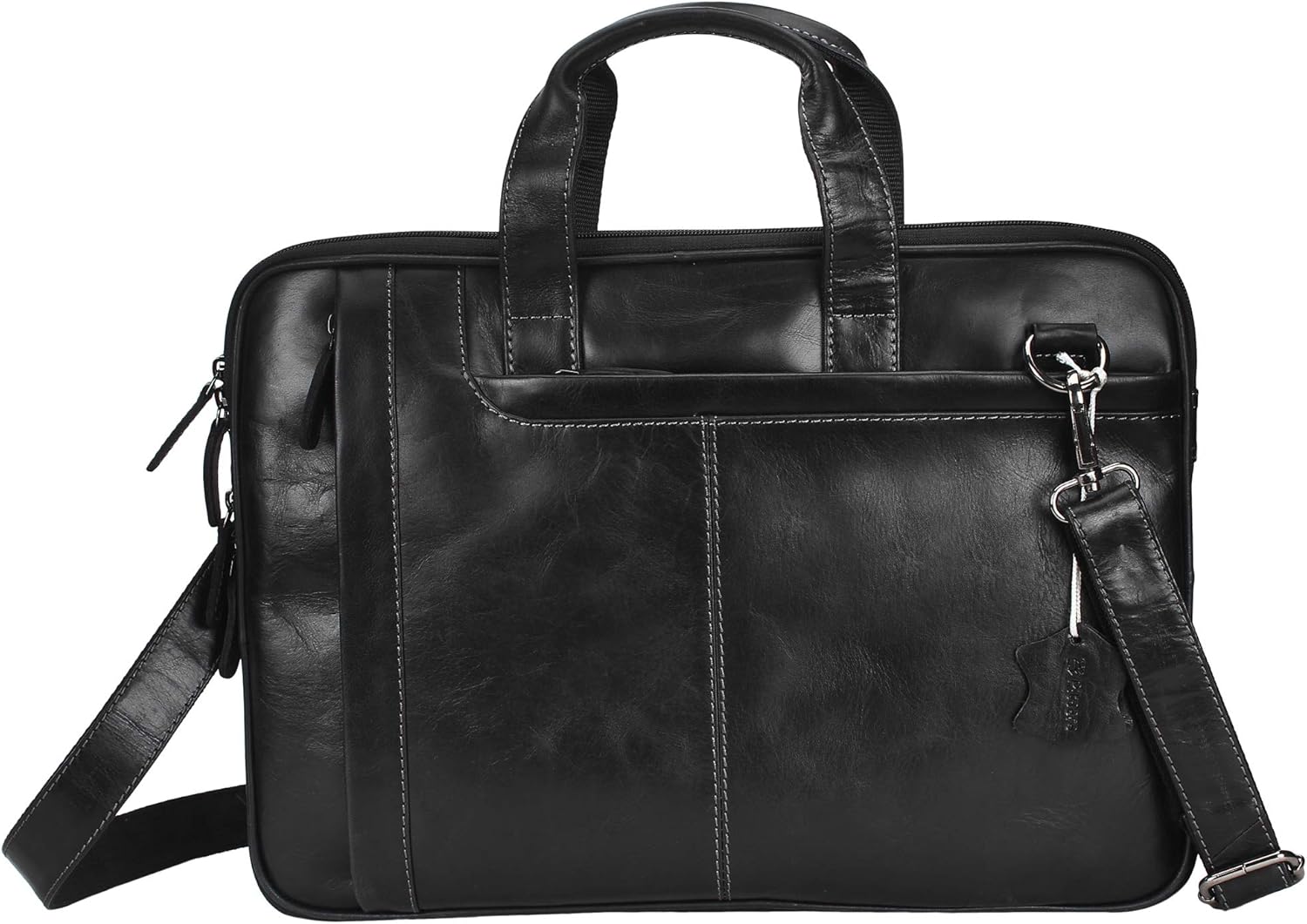 Pitaara Genuine Leather Messenger Laptop Bag for Men and Women