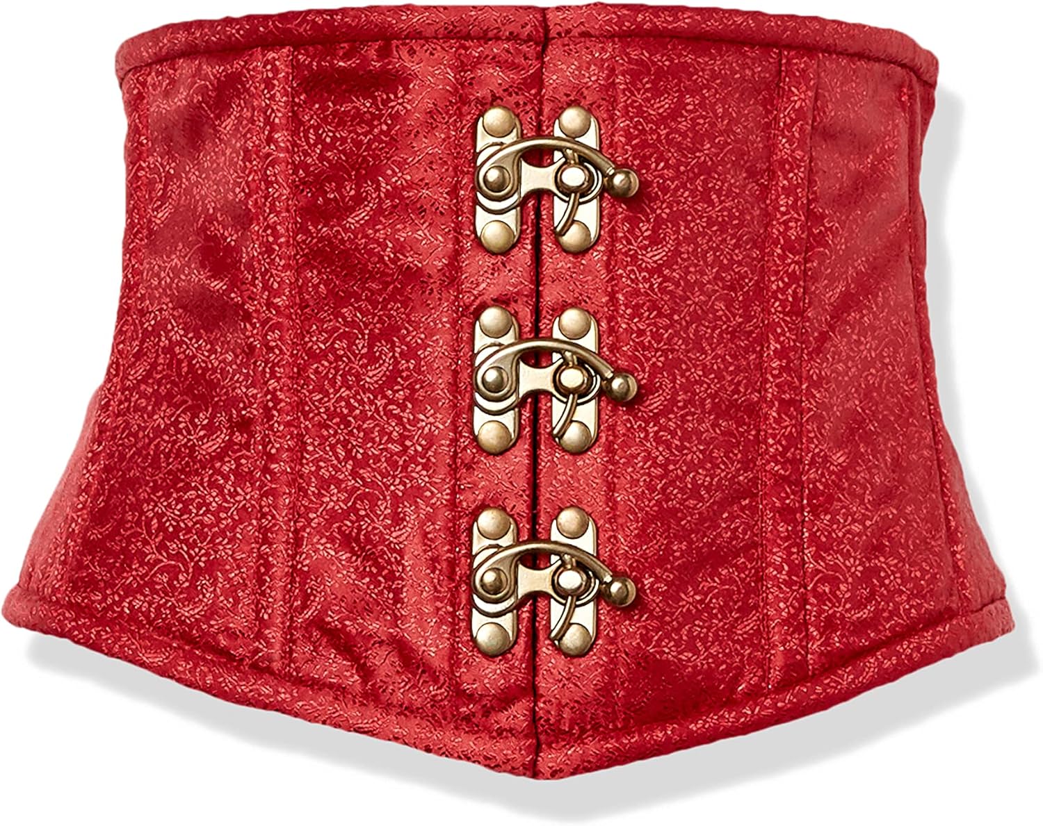 Daisy Corsets Women's Top Drawer Wine Brocade Steel Boned Mini Cincher