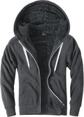Little Beauty Fleece Hoodies for Men - Warm Sherpa Lined Zip Up