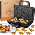 Dino Waffle Maker - Fun & Fast 7 Waffles!