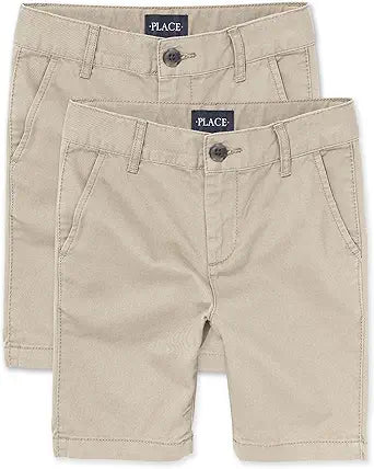 Boys' Stretch Chino Shorts - Comfortable Cotton Summer Wear