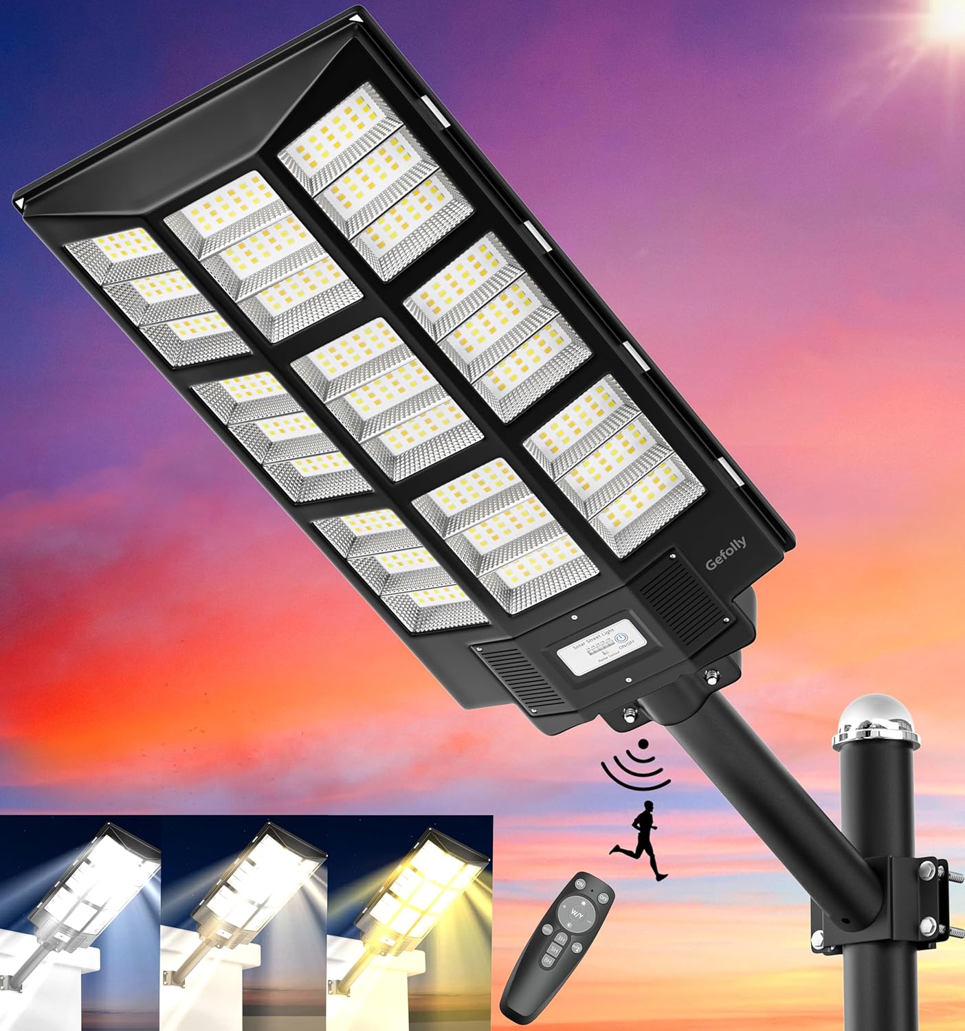 Gefolly SL-7200W Solar Street Light for Outdoor Use and Safety