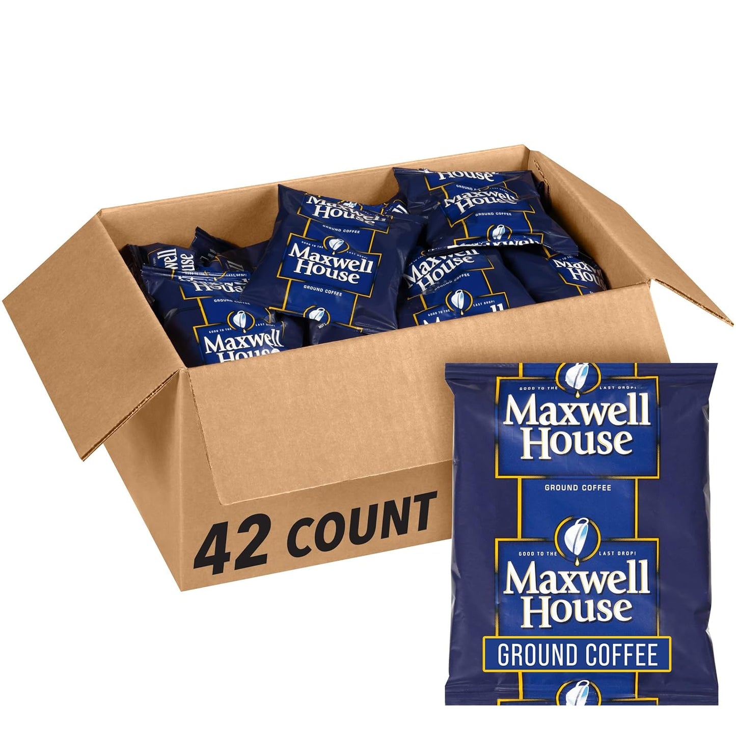 Maxwell House Ground Coffee Packets for Smooth Flavor Anytime