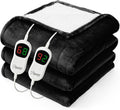 Heated Electric Blanket Queen Size - Fast Heating, 10 Levels