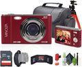Minolta MND20 44 MP 2.7K Quad HD Digital Camera Bundle - High Detail