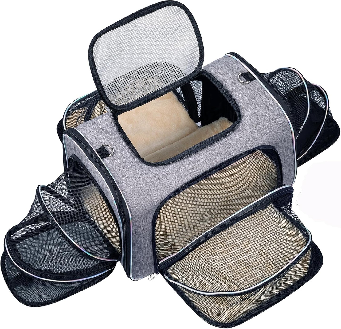 Airline Approved Cat Carrier for Travel - Expandable Design