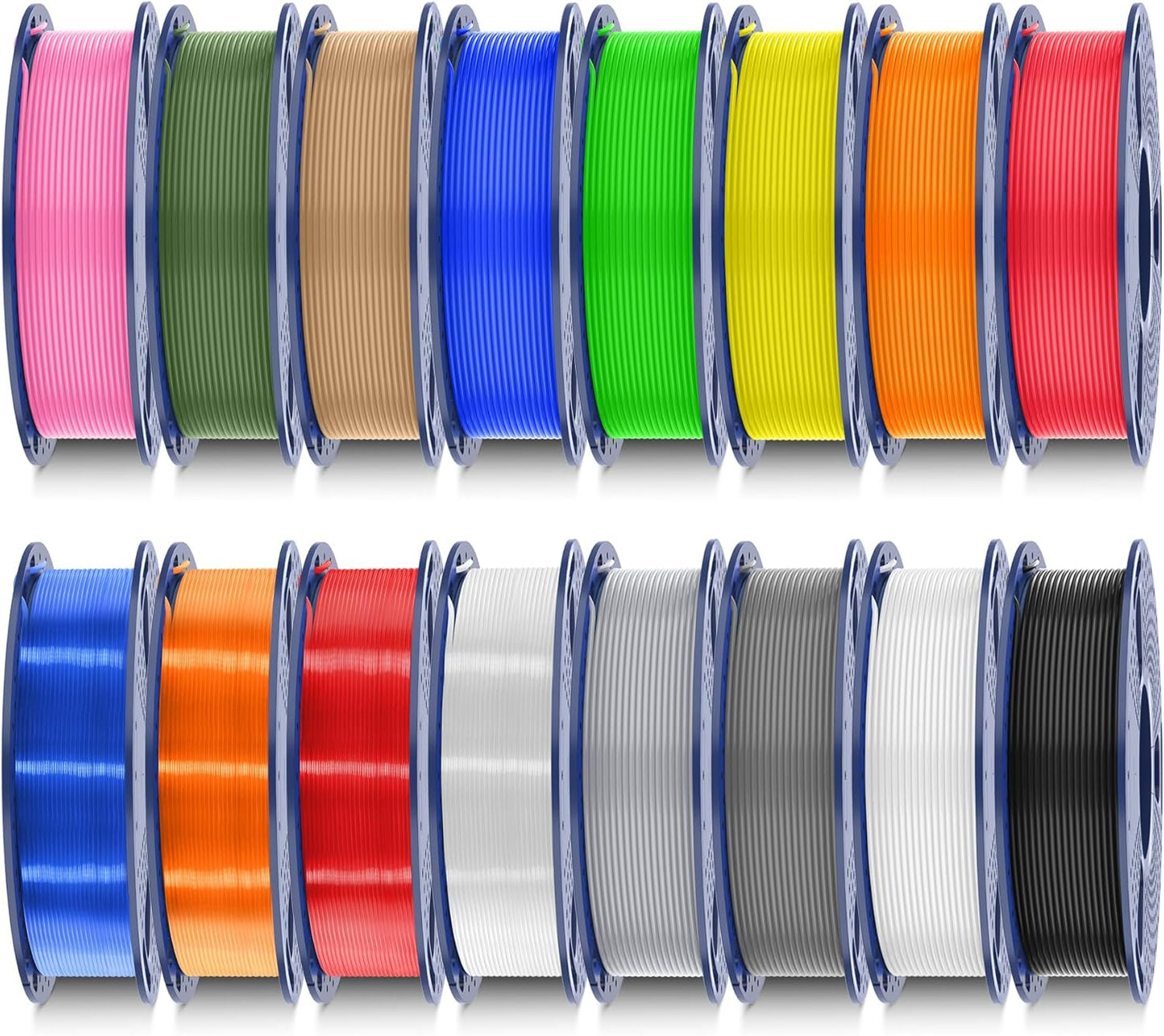 SUNLU PLA Filament Bundle 16 Color Options for 3D Printing