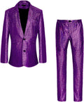 Men's 70s Disco Rainbow Sequin Jacket and Pants Suit - Party Ready one