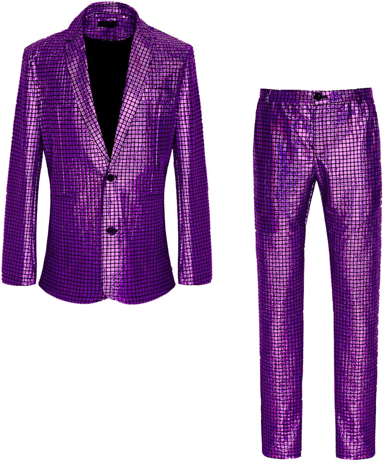 Men's 70s Disco Outfit Rainbow Suit for Parties and Costumes