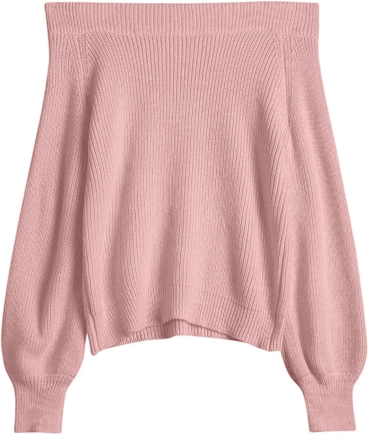 ZAFUL Off Shoulder Knit Sweater for Women - Cozy Pullover Tops