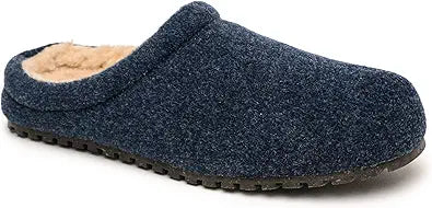 Minnetonka Mens Corbin Slippers - Cozy Fleece-Lined Clogs