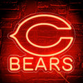 Football Neon Sign for Wall Decor - Bright Orange LED Team Light