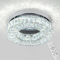 Chandeliers Crystal 11.8in LED Flush Mount Ceiling Light - Adjustable