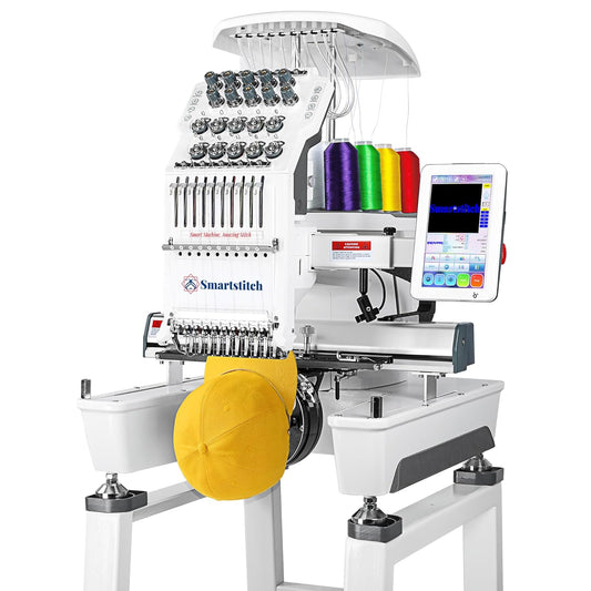 SmartStitch 10-Needle Embroidery Machine: Upgraded Speed & Precision!