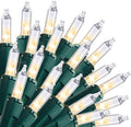 Clear Christmas String Lights Indoor 300 Warm White Mini Lights
